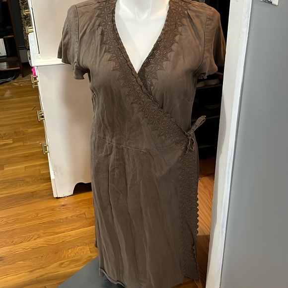 J. Jill Dresses & Skirts - J Jill 100% linen chocolate brown dress
